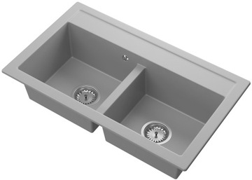 МОЙКА, ГРАНИТНАЯ МОЙКА ДВОЙНАЯ, 6 цветов