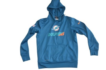 NFL NIKE DOLPHINS THERMA-FIT BLUZA Z KAPTUREM M