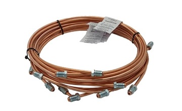 Przewody hamulcowe sztywne miedziane Mercedes W124 + ABS przedlift '85-89