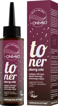 ONLYBIO HAIR IN BALANCE TONER CHERRY COLA ODCIEŃ CIEMNEGO WIŚNIOWEGO NAPOJU