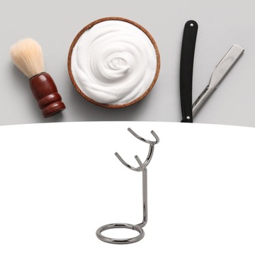 Подставка для помазка для бритья Триммер для бороды из нержавеющей стали, устойчивый к ржавчине