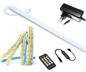 OŚWIETLENIE COB LED CCT PODSZAFKOWE PREMIUM 70 CM ZMIANA KOLORU MULTIWHITE