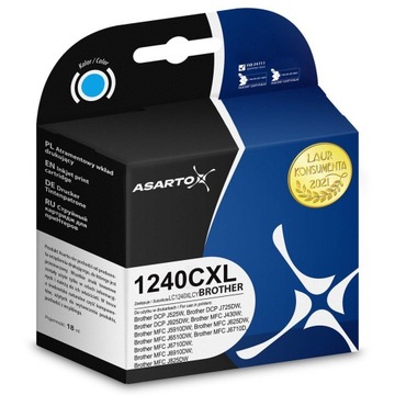 Tusz Asarto do Brother 1240CXL | LC1240C | 1450 st