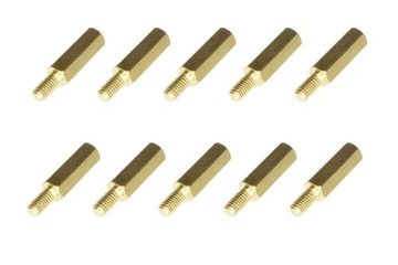 DYSTANS M3 L=10MM ZEWNĘTRZNY / WEWNĘTRZNY MOSIĄDZ 10 SZTUK