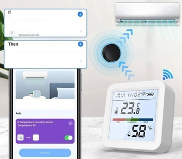 Умный датчик температуры и влажности Tuya WIFI