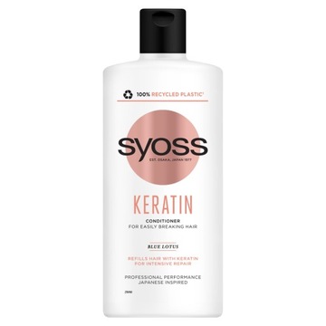 Odżywka do włosów łamliwych Syoss Keratin 440 ml