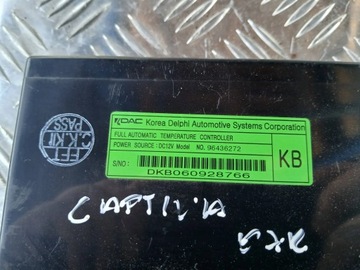 CHEVROLET CAPTIVA I PANEL PŘEPÍNAČ KLIMATIZACE 96436272