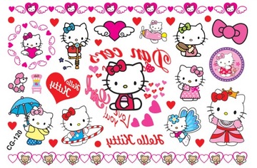 Tatuaże zmywalne dla dzieci HELLO KITTY CG120