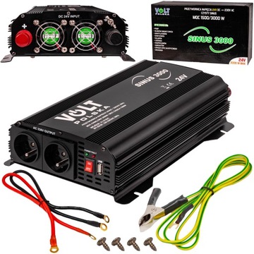 КОНВЕРТЕР VOLT POLSKA SINUS PLUS 3000 24В/230В 1500/3000Вт