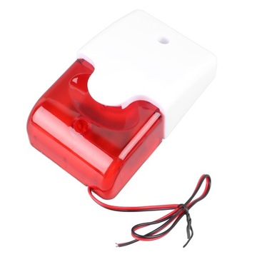 Przewodowy alarm stroboskopowy, migające światło 220 V, sygnał dźwiękowy