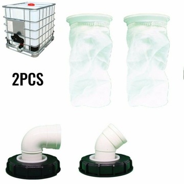 ФИЛЬТРЫ 2 ШТ. ФИЛЬТР ДОЖДЕВОЙ ВОДЫ IBC BAG ДЛЯ РЕЗЕРВУАРОВ ДЛЯ ВОДЫ