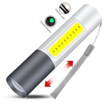 LED Mini Flashlight Portable USB Rechargeable