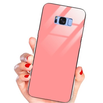 ETUI SZKLANE RÓŻOWY do SAMSUNG S8 PLUS Case Glass
