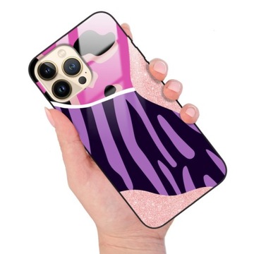 ETUI GLASS do IPHONE 13 PRO MAX PATCHES Łaty Wzory