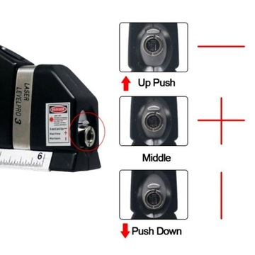 ЛАЗЕРНЫЙ уровень + флаконы + складная линейка 250 см FIXIT Level Pro 3