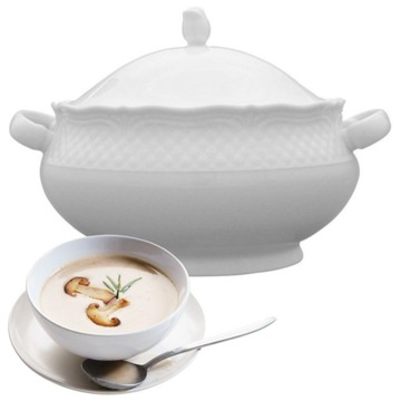 WAZA DO ZUPY BIAŁA PORCELANA AFRODYTA 2,7L STALGAST 390023