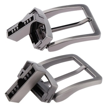 ch-Pack of 2 Metal Reversible Rectangular Belt Buckle