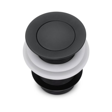 ПРОБКА PRINA БЕЗ ПЕРЕЛИВА CLICK-CLACK КРУГЛАЯ ЧЕРНАЯ