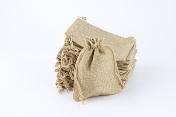 ДЖУТОВЫЙ СУМОК НА ШНУРЕ ДЛЯ ПОДАРОЧНЫХ ПАКЕТОВ ×30