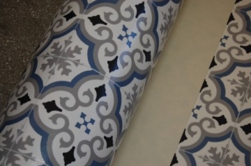 КОВЕР ПВХ БОНУС 636-01 200см ИСПАНСКАЯ ПЛИТКА БОХО ГУМОЛЕУМ ЛИНОЛЕУМ