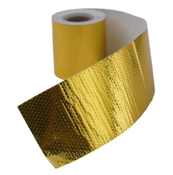 ЗОЛОТАЯ ТЕРМОИЗОЛЯЦИОННАЯ ЛЕНТА ДЛЯ ВЫХЛОПА 5 метров мотоцикла скутера Auto Quad