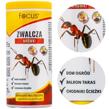 Focus granulat na mrówki solniczka 250g