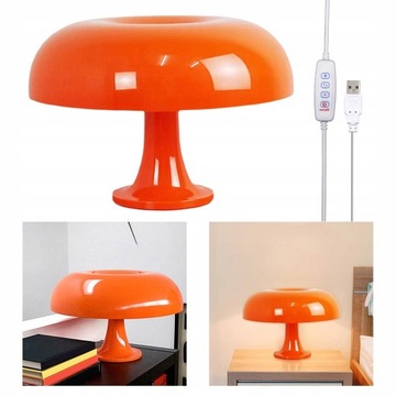 Lampa biurkowa LED Lampa stołowa USB Grzyb Lampka