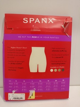 Spanx Bielizna Modelująca dla Kobiet, z Wysokim Stanem Power Short r. 1X