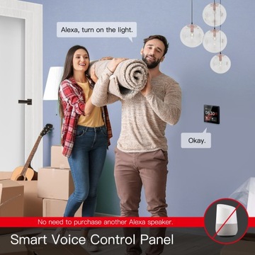 Центральная панель управления Tuya Wi-Fi Шлюз ZigBee с 4-дюймовым экраном Alexa
