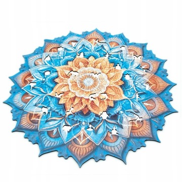 ДЕРЕВЯННЫЙ ПАЗЛ СЛОЖНАЯ МАНДАЛА ДО 650 ДЕТАЛЕЙ ДЛЯ ВЗРОСЛЫХ АНТИСТРЕСС