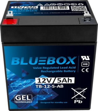 Akumulator żelowy do ZABAWKI AUTKA UPS 12V 5Ah