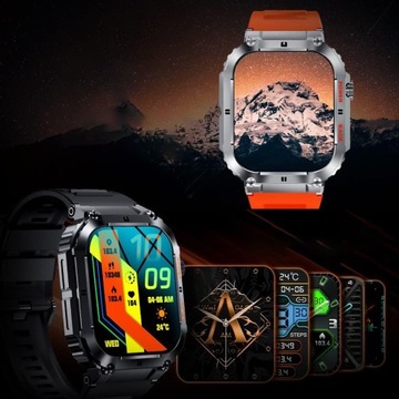 WIELOFUNKCYJNE SMARTWATCH HD MĘSKI ZEGAREK SPORTOWY NA ŚWIEŻYM POWIETRZU