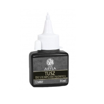 TUSZ DO STEMPLI METALOWYCH, CZARNY 35 ML