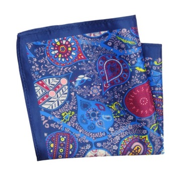 Chabrowa Męska Poszetka w Listki -Alties