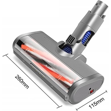 Elektryczna szczotka walcowa, zmotoryzowana, turbo, kompatybilna z Dyson V6