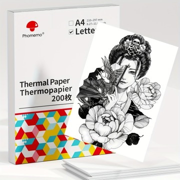 Phomemo Thermal Printer Paper 8.5 X 11 Inch, Advanced Thermal Printing