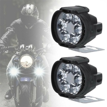 МОТОЦИКЛОВАЯ РАБОЧАЯ ЛАМПА ГАЛОГЕННАЯ МОТОЦИКЛ ЧЕТЫРЕ МОТОРА 6x LED 2шт.