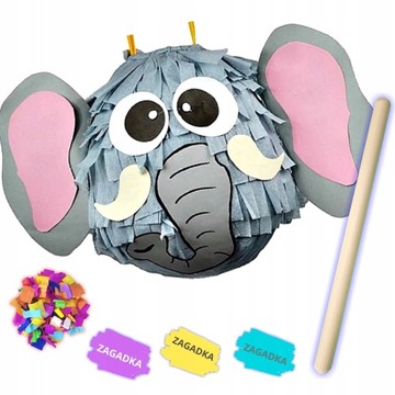 PINIATA SŁOŃ NA URODZINY PINATA SŁONIK + GRATISY