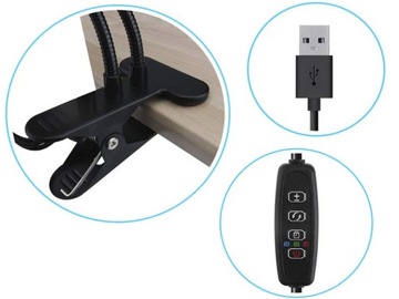 ЛАМПА ДЛЯ РОСТА РАСТЕНИЙ 40 СВЕТОДИОДНЫХ ТАЙМЕРОВ USB-КЛИП