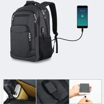 РЮКЗАК САМОЛЕТА 33X20X46 СМ РУЧНАЯ КЛАДЬ С USB-ПОРТОМ