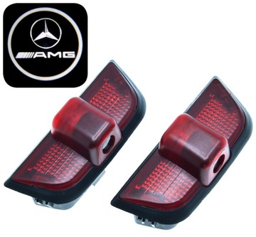 Mercedes Benz C-Class W204 Logo Lrojektor do DRZWI