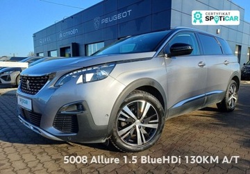 Peugeot 5008 II Crossover 1.5 BlueHDI 130KM 2020 Peugeot 5008 262 1.5 BlueHDI Allure 130 KM AUTOMAT I wlasciciel 1.5