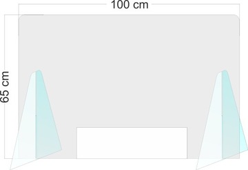 Крышка прилавка из оргстекла 100х75х80 3мм стоячее оргстекло