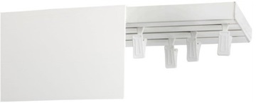 Szyna sufitowa z osłoną 9 cm Karnisz sufitowy potrójny z maskownicą 230 cm