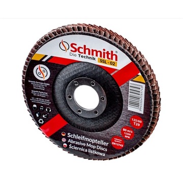 Tarcza Listkowa Lamelka Ściernica 125mm Gr 120 Schmith SSL-05