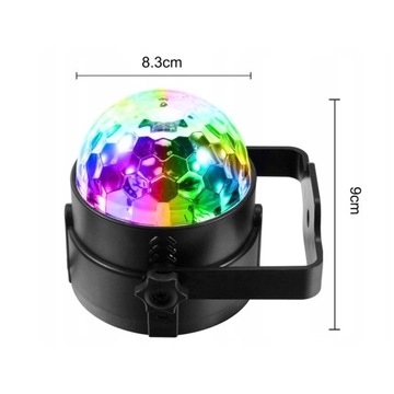 DISCO DISCO BALL RGB LED ПРОЕКТОР + ПУЛЬТ ДИСТАНЦИОННОГО УПРАВЛЕНИЯ