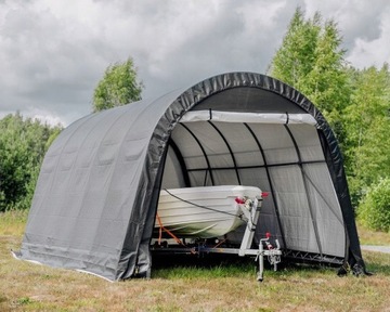 Гараж машины, складной гараж палатка 6x3,6x2,9 м серого