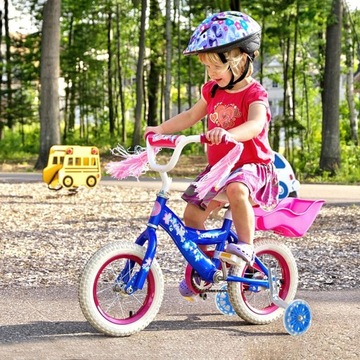 КОМПЛЕКТ РЕГУЛИРУЕМЫХ БОКОВЫХ ВЕЛОСИПЕДНЫХ КОЛЕС 12–20 ДЮЙМОВ С ЦВЕТНОЙ ПОДСВЕТКОЙ x 2