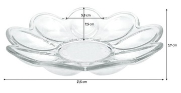 Тарелка Яичная тарелка Стеклянная тарелка