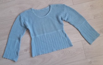 Sweter ażurowy damski r. 38 M